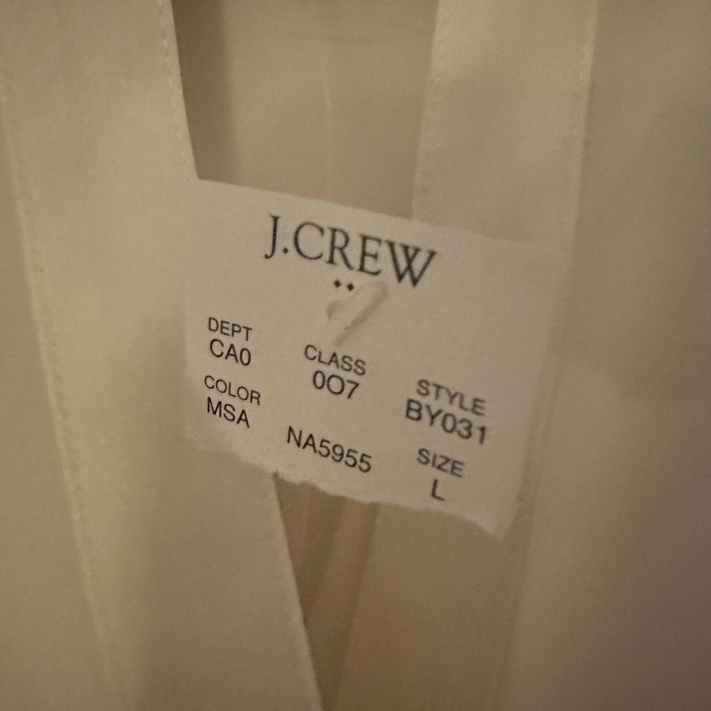 NWT J. Crew Top Womens Sleeveless V-neck popover top size Large - Picture 3 of 5
